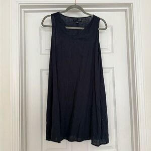 Navy Sleeveless Maternity Dress